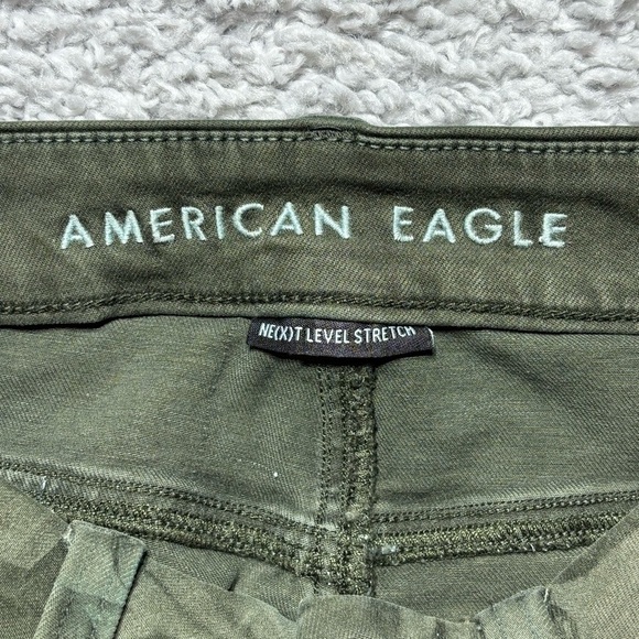 American Eagle Jeans Womens 4 Short Camo Curvy High Jegging Stretch Camouflage - Picture 2 of 6